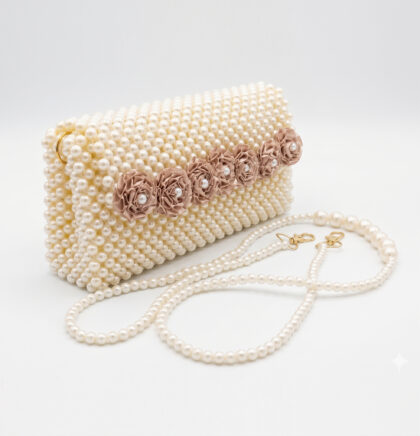 The Vintage Pearl Bloom Bead Bag