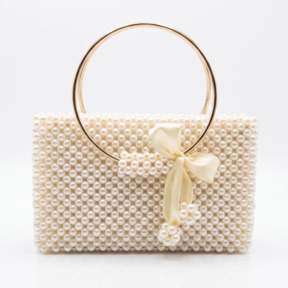 The Pearl Aura Ring-Handle Handbag